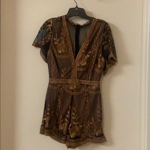 Black Lace Romper